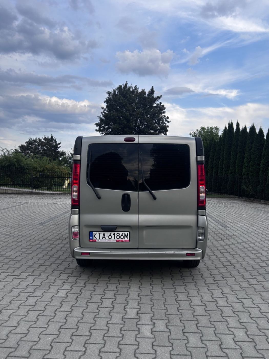 Tylne drzwi dwuskrzydłowe busa 9-osobowego